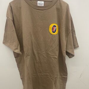 Brown Graphic T-Shirt with Logo